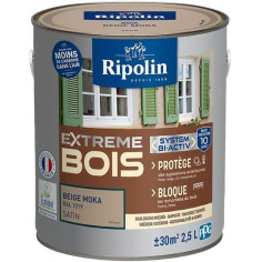 Peinture Extreme bois - Beige moka RAL 1019 satin - RIPOLIN - 2 Peinture Extreme bois - Beige moka RAL 1019 satin - RIPOLIN - 2