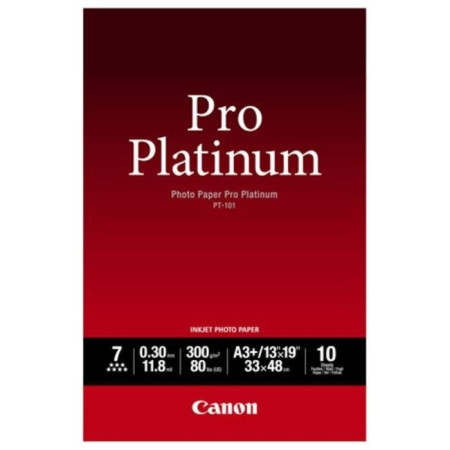 Papier photo CANON PT-101 Pro platinum 300g A3+ - 10 feuilles