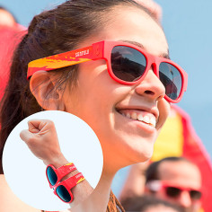 Lunettes de Soleil Enveloppantes Sunfold Spain Red Lunettes de Soleil Enveloppantes Sunfold Spain Red
