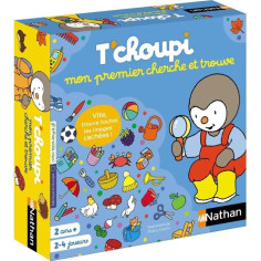 Jeu de société - NATHAN - T'choupi mon premier cherche et trouve - Jeu de recherche pour petits Jeu de société - NATHAN - T'choupi mon premier cherche et trouve - Jeu de recherche pour petits