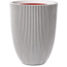 Capi Vase élégant Groove 34x46 cm ivoire 445498 Capi Vase élégant Groove 34x46 cm ivoire 445498