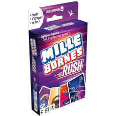 Jeu de cartes MILLE BORNES RUSH - DUJARDIN - Pour 2 joueurs ou plus - A partir de 7 ans Jeu de cartes MILLE BORNES RUSH - DUJARDIN - Pour 2 joueurs ou plus - A partir de 7 ans