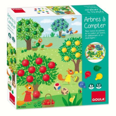 Jeu éducatif - GOULA - Arbres a compter - Complétez les arbres avec des fruits en fonction des dés Jeu éducatif - GOULA - Arbres a compter - Complétez les arbres avec des fruits en fonction des dés