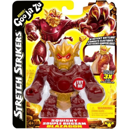 Figurine Stretch Strikers 11cm (Asst Aléatoire) - HERoeS OF GOO JIT ZU - Héros gluant