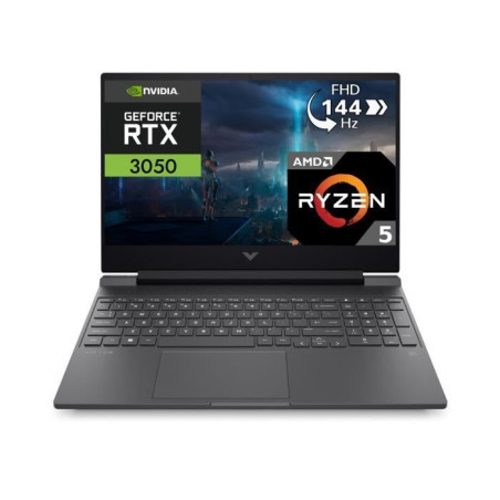 PC Portable Gamer HP Victus 15-fb0233nf - Windows 11 - 15,6 FHD - RTX 3050 4Go - Ryzen 5-5600H - RAM 16Go - 512Go SSD - AZERTY