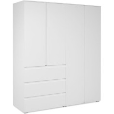 Armoire - Image 60C - Décor blanc - 4 portes Armoire - Image 60C - Décor blanc - 4 portes