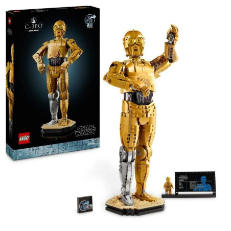 LEGO Star Wars 75398 C-3PO - Figurine de Droide a Construire - Maquette pour Adultes