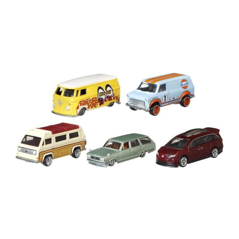 Hot Wheels Rues du Japon Coffret 6 véhicules japonais en métal moulé