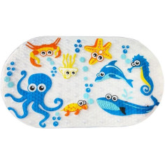 Tapis de bain - THERMOBABY - Antidérapant - Motifs d'animaux marins Tapis de bain - THERMOBABY - Antidérapant - Motifs d'animaux marins