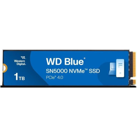 WESTERN DIGITAL - WDS100T4B0E - Disque dur SSD Interne - 1&nbsp;To - WD&nbsp;Blue&nbsp;- SN5000 - NVMe