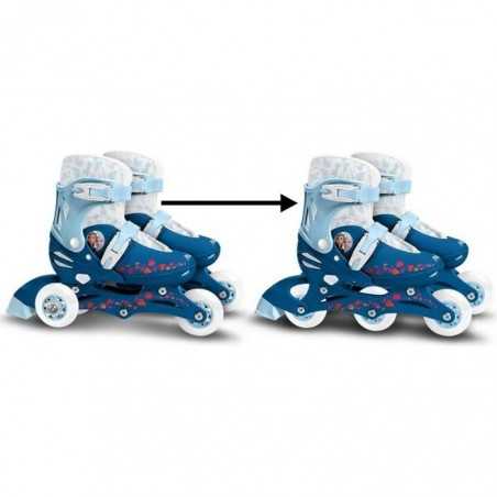LA REINE DES NEIGES II Patins en ligne 2 en 1 - 3 roues - Taille 27-30