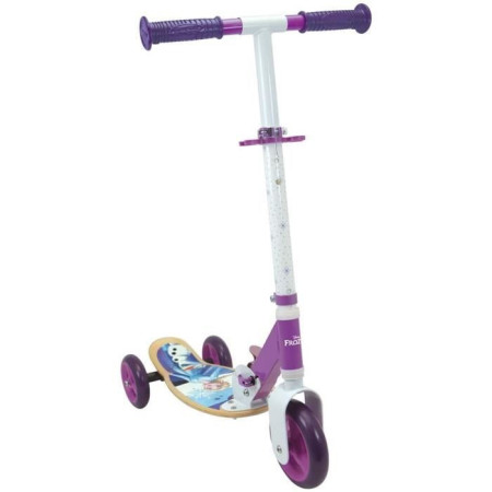 SMOBY - Reine des Neiges - Patinette 3 roues silencieuses - Guidon réglable - Trottin