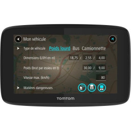 GPS Poids Lourds TomTom GO Professional 520 - Cartographie Europe 49 pays - Wi-Fi int