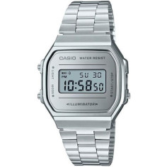 CASIO Montre Vintage Mirror Face A168WEM-7EF - Mixte - Argent CASIO Montre Vintage Mirror Face A168WEM-7EF - Mixte - Argent