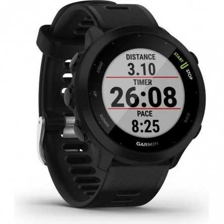 GARMIN Forerunner 55 - Montre GPS multi-activités running avec fonctions d'entrainement Garmin Coach et cardio au poignet - Noir