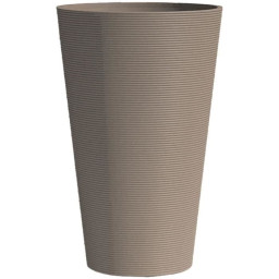 Pot de fleurs haut - GARDEN ID - Green Care Sense Haut Taupe - 55 cm - Garantie de 10