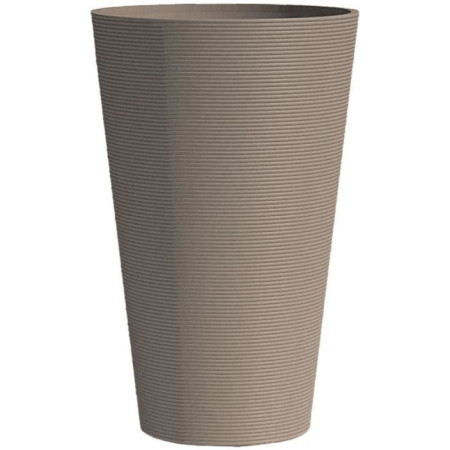 Pot de fleurs haut - GARDEN ID - Green Care Sense Haut Taupe - 55 cm - Garantie de 10
