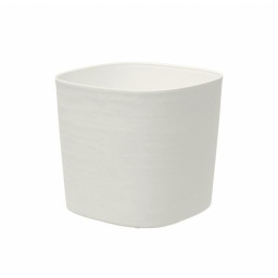 Pot avec réserve d'eau - GARDEN ID Respect - Blanc 25 x 25 cm - 100% déchets ménagers