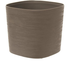 Pot avec réserve d'eau - GARDEN ID Respect - Taupe 30 x 30 cm - 100% déchets ménagers