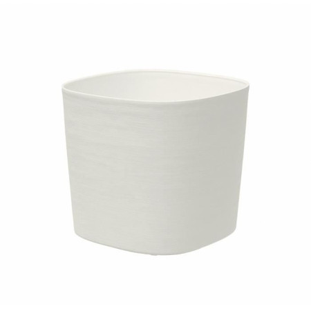 Pot avec réserve d'eau - GARDEN ID Respect - Blanc 40 x 40 cm - 100% déchets ménagers