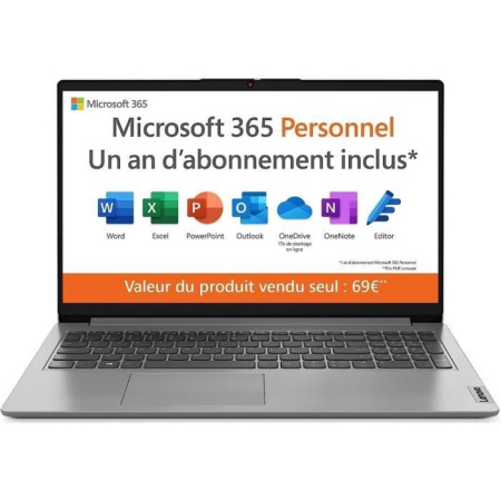 PC Portable LENOVO - IdeaPad 1 15IGL7 - 15