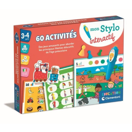 CLEMENTONI - Mon stylo interactif - 60 activités éducatives - Stylos lumineux et sono
