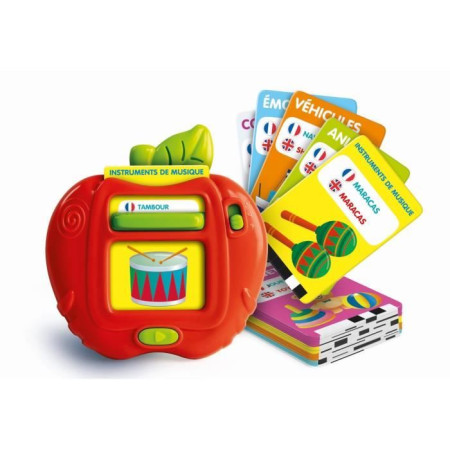 CLEMENTONI - Mes 100 premiers mots Bilingue - Jouets éducatifs - 2 modes de jeux : Qu