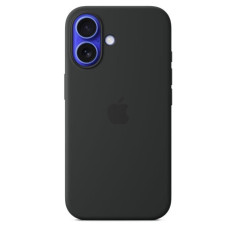 APPLE iPhone&nbsp;16 - Coque en silicone avec MagSafe - Black