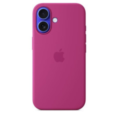APPLE iPhone&nbsp;16 - Coque en silicone avec MagSafe - Fuchsia