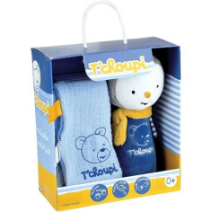 T'choupi Baby Coffret Naissance avec Doudou et Peluche Hochet +/- 25 cm - JEMINI - Id