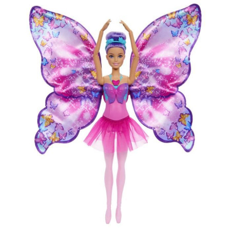 Barbie-De Danseuse a Papillon-Poupée transformation 2&nbsp;en&nbsp;1 HXJ10