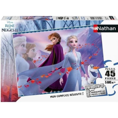 Puzzle La Reine des Neiges 2 - Nathan - 45 pieces - Amour de deux soeurs