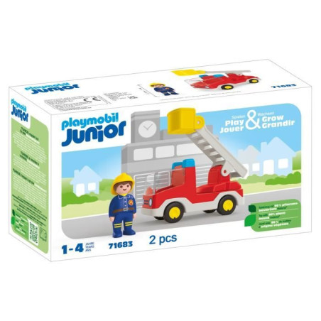 PLAYMOBIL Junior 71683 Camion de pompier, Des 12 mois