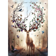 Puzzle 1000 pieces Cerf Fantaisie Puzzle 1000 pieces Cerf Fantaisie