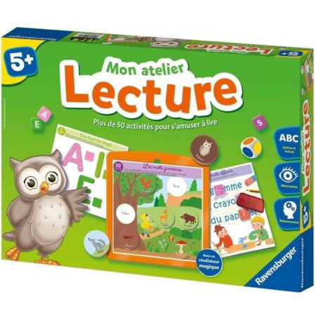 Mon atelier Lecture - Coffret complet éducatif - Apprentissage de la lecture - 50 act