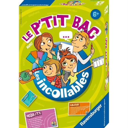 LES INCOLLABLES Le P'tit bac - Ravensburger - Jeu de société enfants - Petit Bac revi