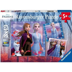 LA REINE DES NEIGES 2 Puzzles 3x49 pieces - Le voyage commence - Ravensburger - Lot d LA REINE DES NEIGES 2 Puzzles 3x49 pieces - Le voyage commence - Ravensburger - Lot d