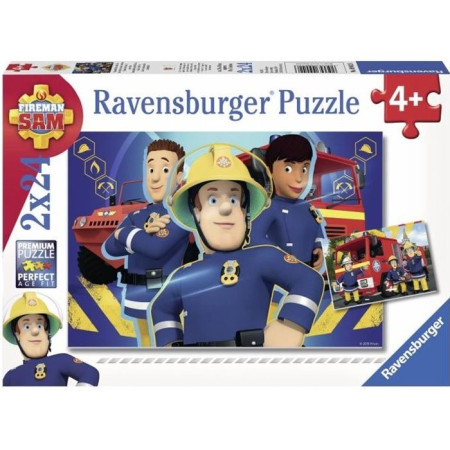 SAM LE POMPIER Puzzles 2x24 pieces - Sam t'aide dans le besoin - Ravensburger - Lot d
