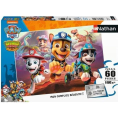 Nathan - Puzzle 60 pieces - Pat'Patrouille A la rescousse des dinosaures - Puzzle Enf