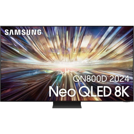 TV Neo QLED Samsung 65QN800D - TV Mini LED 65 (165 cm) - 8K 7680x4320 - 100Hz - HDR - Smart TV - Gaming HUB - 4xHDMI - WiFi