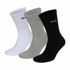 Chaussettes de Sport Puma SPORT (3 paires) Blanc Gris Noir Multicouleur Chaussettes de Sport Puma SPORT (3 paires) Blanc Gris Noir Multicouleur