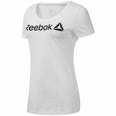 T-shirt à manches courtes femme Reebok Scoop Neck Blanc T-shirt à manches courtes femme Reebok Scoop Neck Blanc