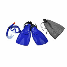 Lunettes de Plongée avec Tube et Palmes Eqsi Adultes Lunettes de Plongée avec Tube et Palmes Eqsi Adultes