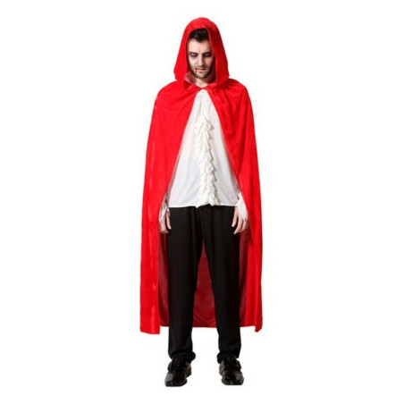 Cape Rouge à capuche déguisement vampire