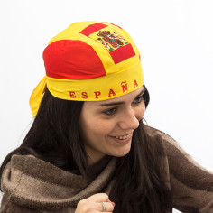 Foulard bonnet Espagne jaune rouge