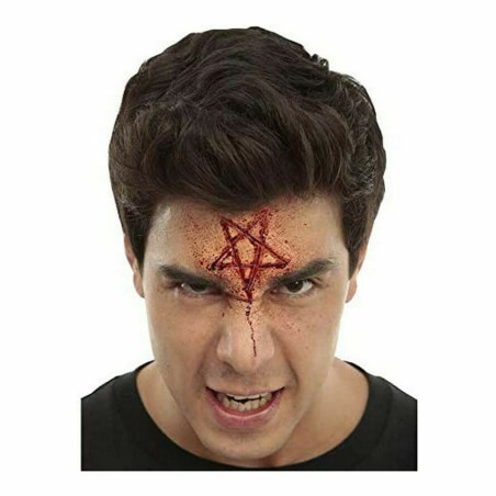 Maquillage en latex My Other Me Pentagramme inversé