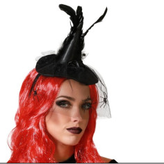 Serre-tête Chapeau Sorcière Halloween Plumes Serre-tête Chapeau Sorcière Halloween Plumes
