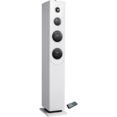 Tour de son Bluetooth INOVALLEY HP33-CD - Lecteur CD - Haut-parleurs 100 Watts - Blanc