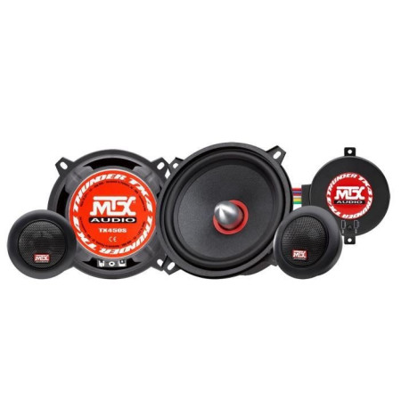 MTX TX450S Haut-parleurs voiture Kit 2 voies 13cm 70W RMS 4 Tweeters néodyme 25mm Mem