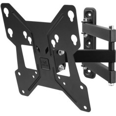 ONE FOR ALL WM2251 Support mural inclinable (15°) et orientable (180°) pour TV de 13 a 43 (33 a 109cm) - Poids max : 30kg